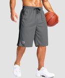 Mesh Contrast Drawstring Short 11''