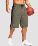 Mesh Contrast Drawstring Short 11''