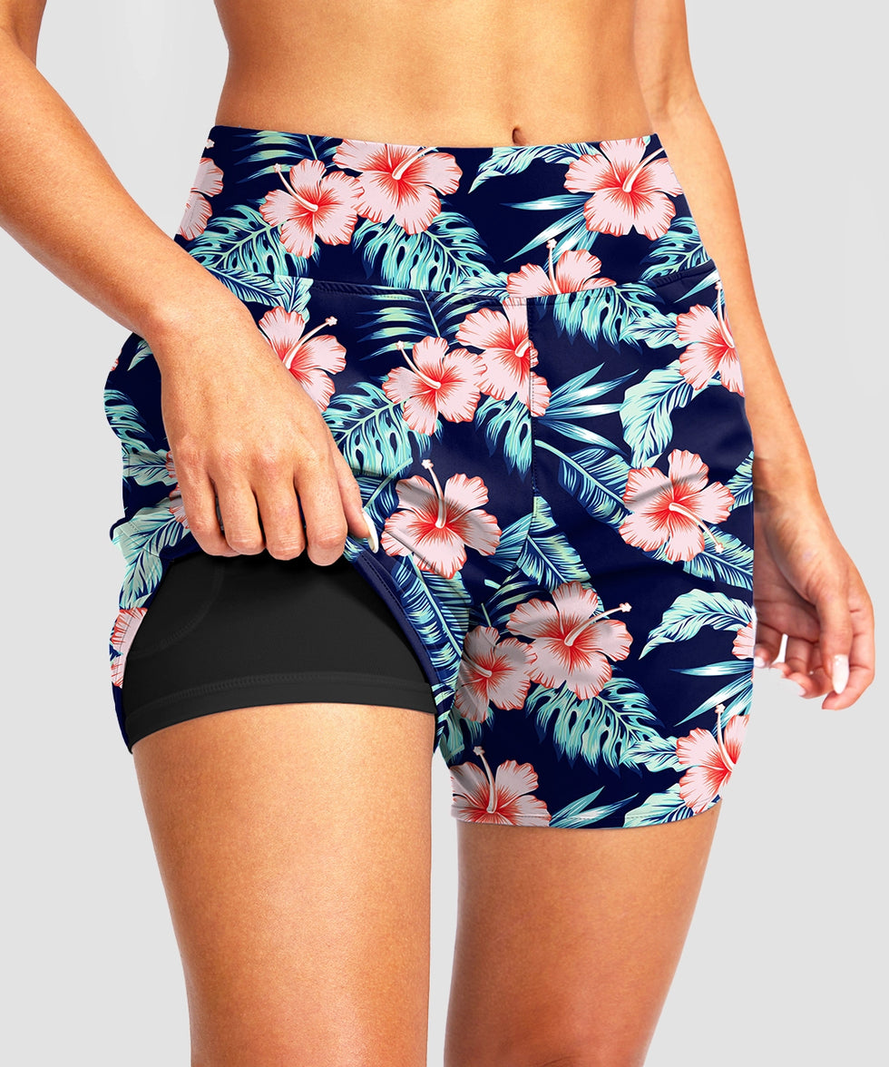 Sun Protection V Slits Lined Board Short 5''