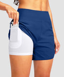 Sun Protection V Slits Lined Board Short 5''
