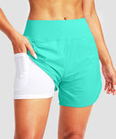 Sun Protection V Slits Lined Board Short 5''