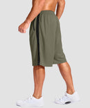 Mesh Contrast Drawstring Short 11''