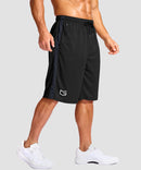 Mesh Contrast Drawstring Short 11''