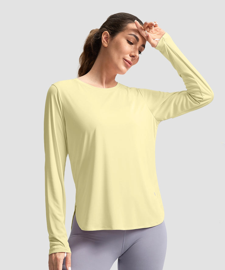 UV Protection Side Slit Long Sleeve