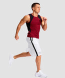 Mesh Contrast Drawstring Short 11''