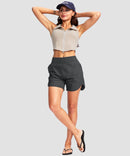 Sun Protection V Slits Lined Board Short 5''