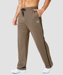 Contrast Drawstring Zip Pockets Pants