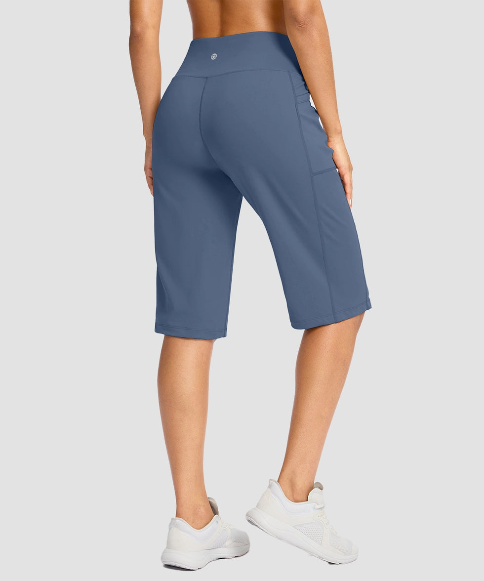 V-waist With Pockets Bermuda Short 14''