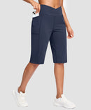 V-waist With Pockets Bermuda Short 14''