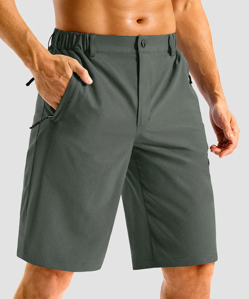 Lightweight Button-up Golf Shorts 11''
