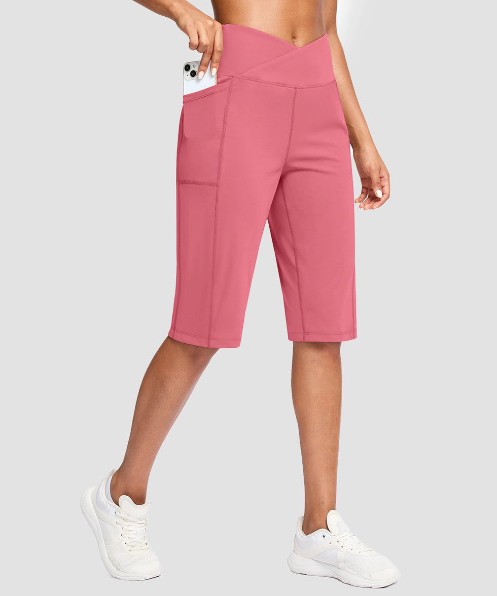 V-waist With Pockets Bermuda Short 14''
