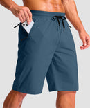 Drawstring With 3 Pockets Swim Short 11''