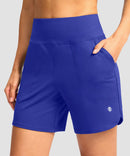 High Rise Pull-on Shorts 6''