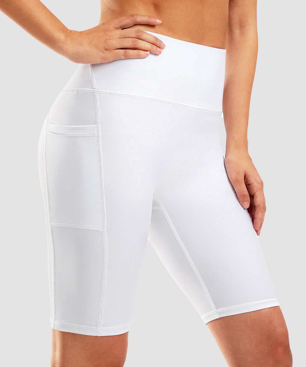 High Waist Pockets Lined Short 9''