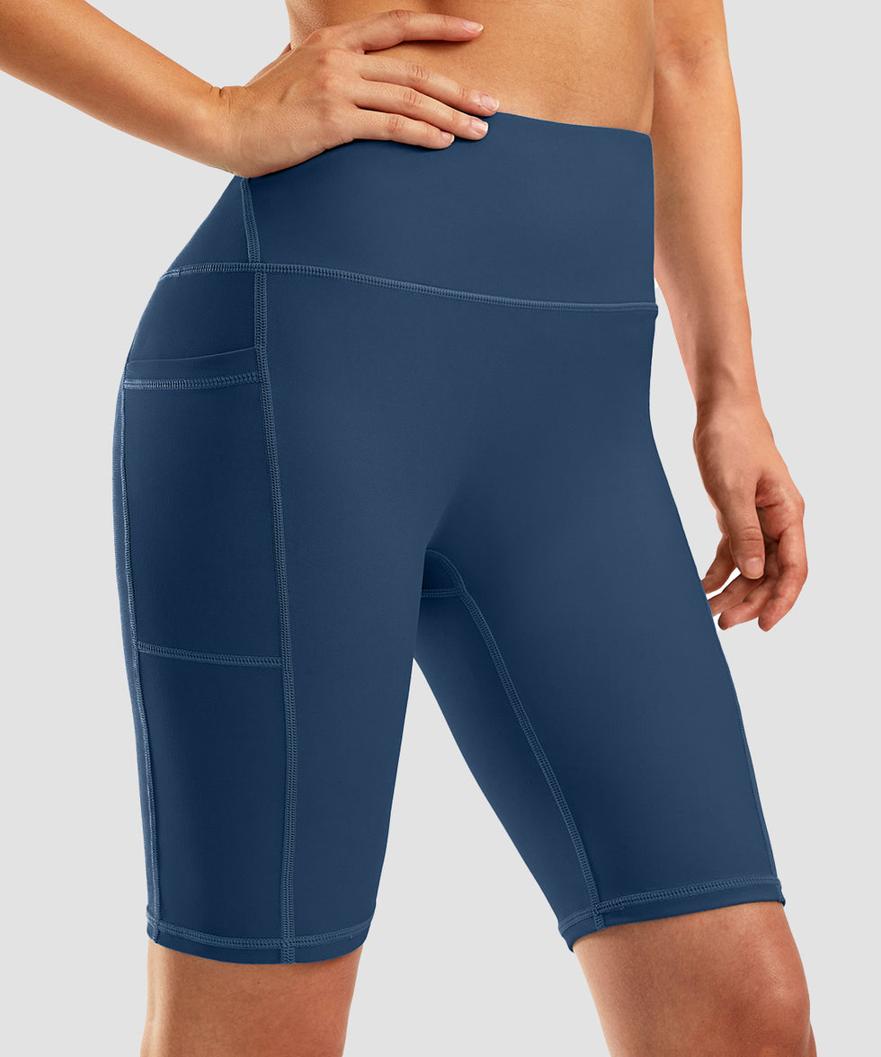 High Waist Pockets Lined Short 9''