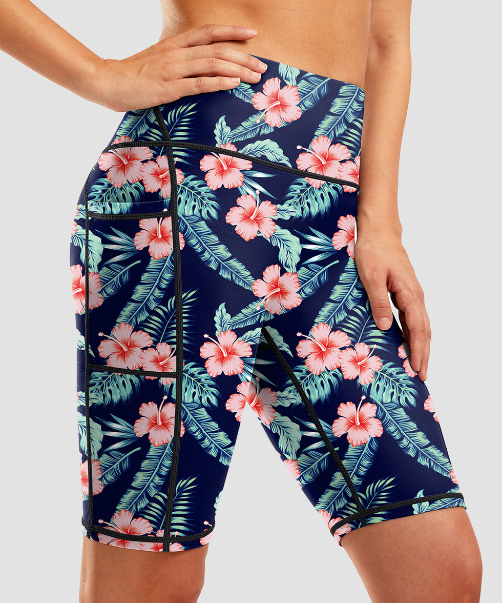 High Waist Pockets Lined Short 9''