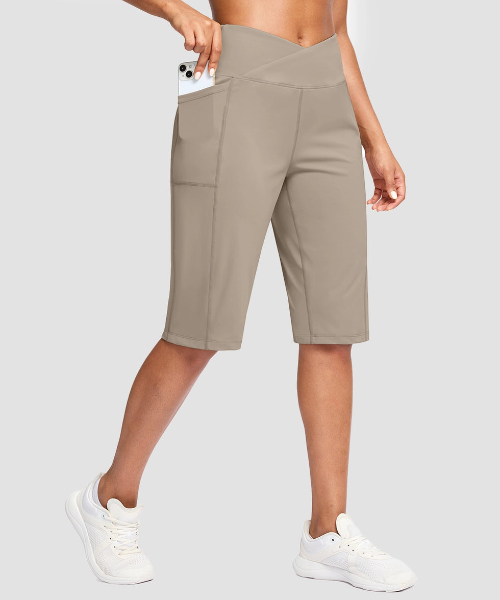 V-waist With Pockets Bermuda Short 14''