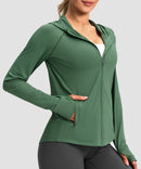 UV Protection Zip Up Hooded Jacket