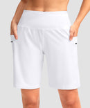Flat High Waist Bermuda Short 9''