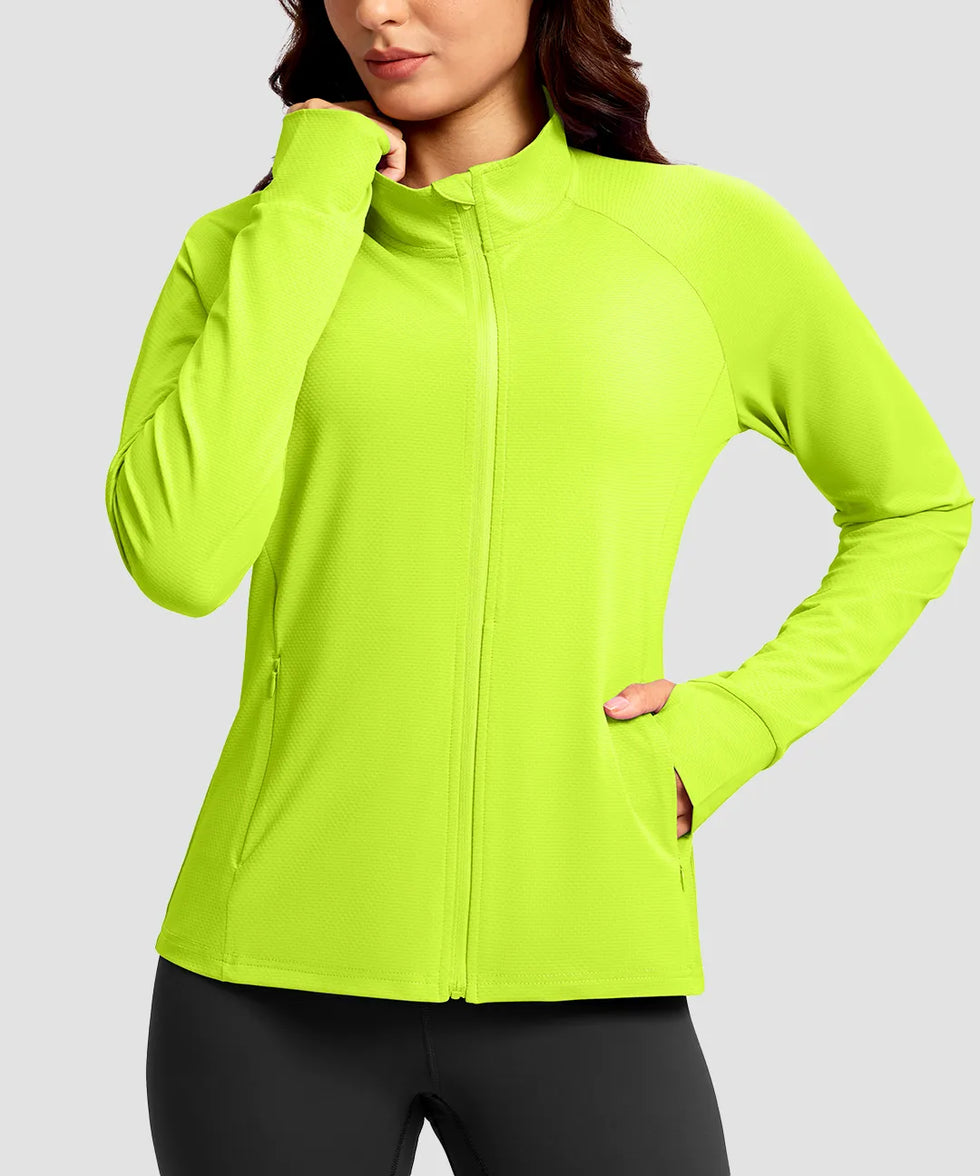 UV Protection Zip Up 4 Pockets Jacket