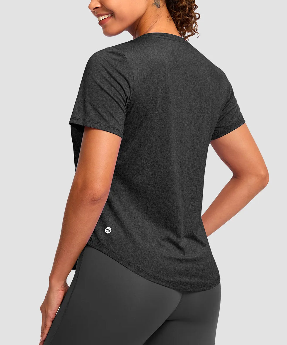 UV Protection V Neck Short Sleeve