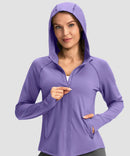 UV Protection Zip Up Hooded Jacket