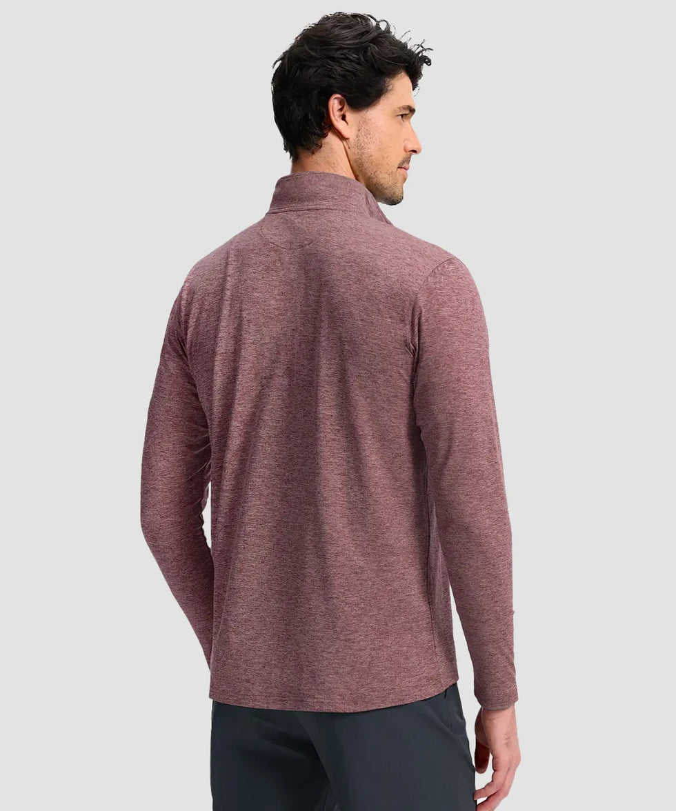 Quarter Zip Golf Pullover With Chest Pocket