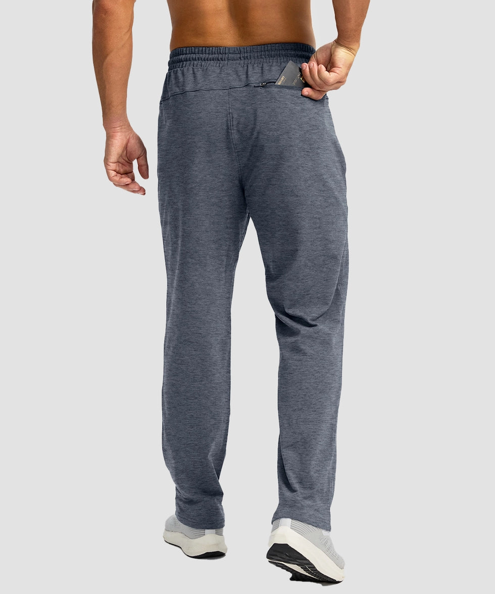 Fleece-Lined Zip Pockets Stretch Tapered Pants