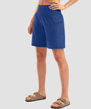Flat High Waist Bermuda Short 9''