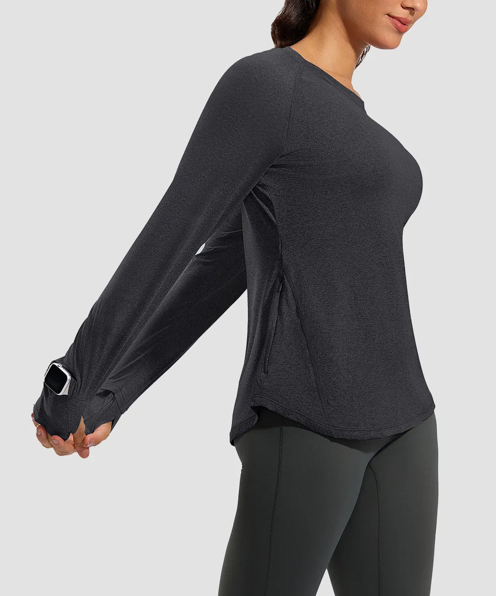 Dry Fit With Zipper Pocket Long Sleeve