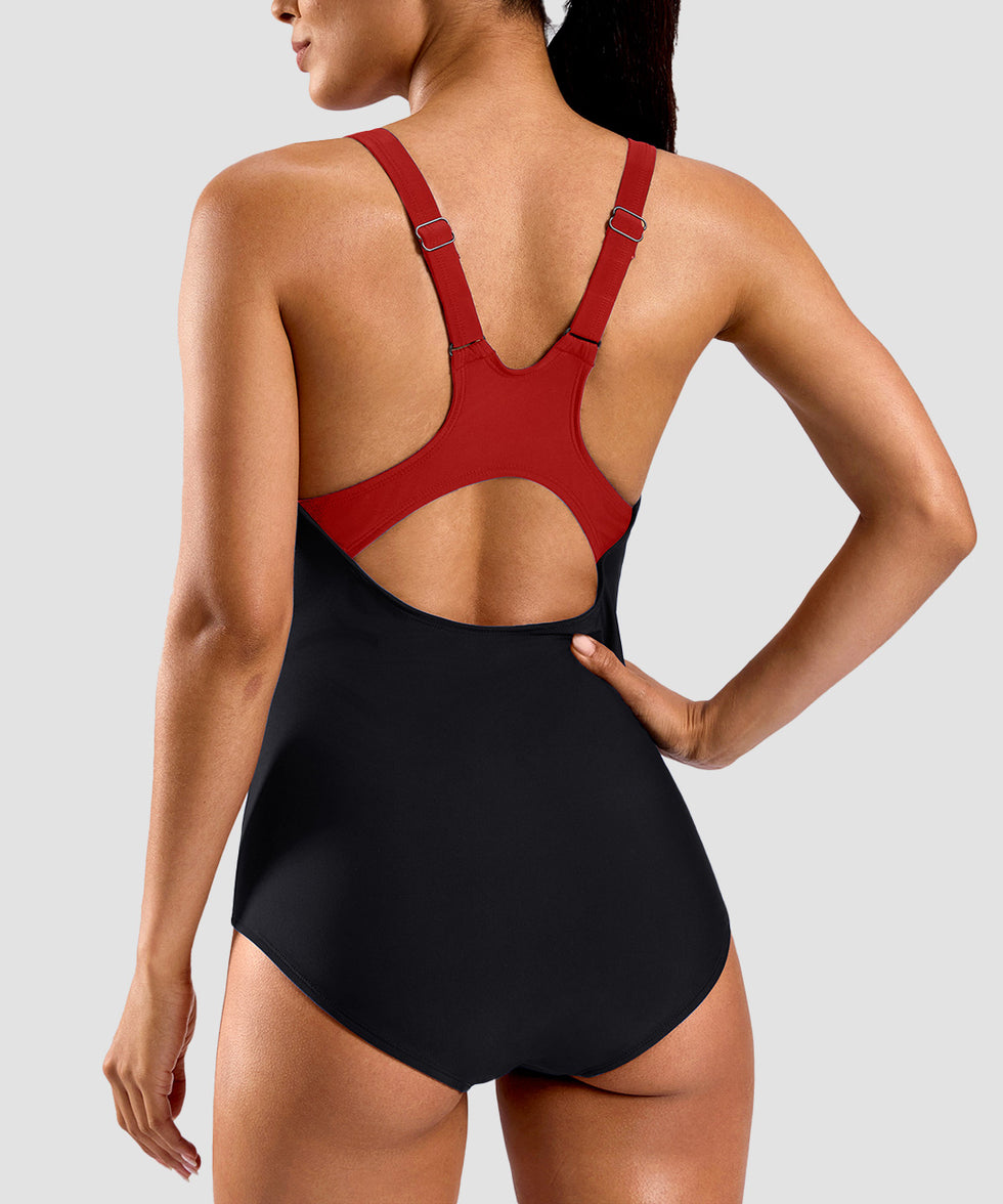 Racerback Padded One-piece Swimsuit
