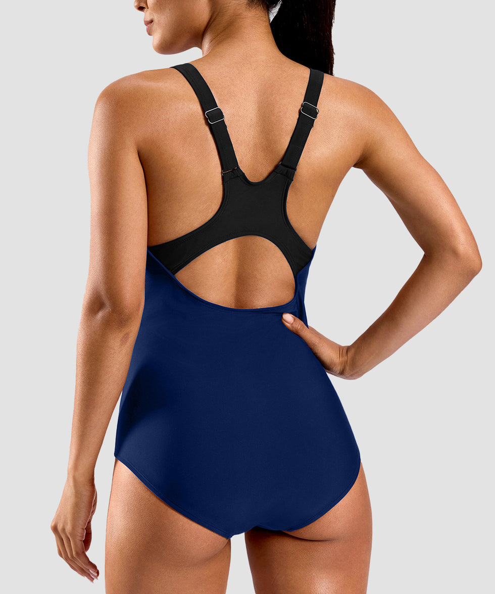 Racerback Padded One-piece Swimsuit