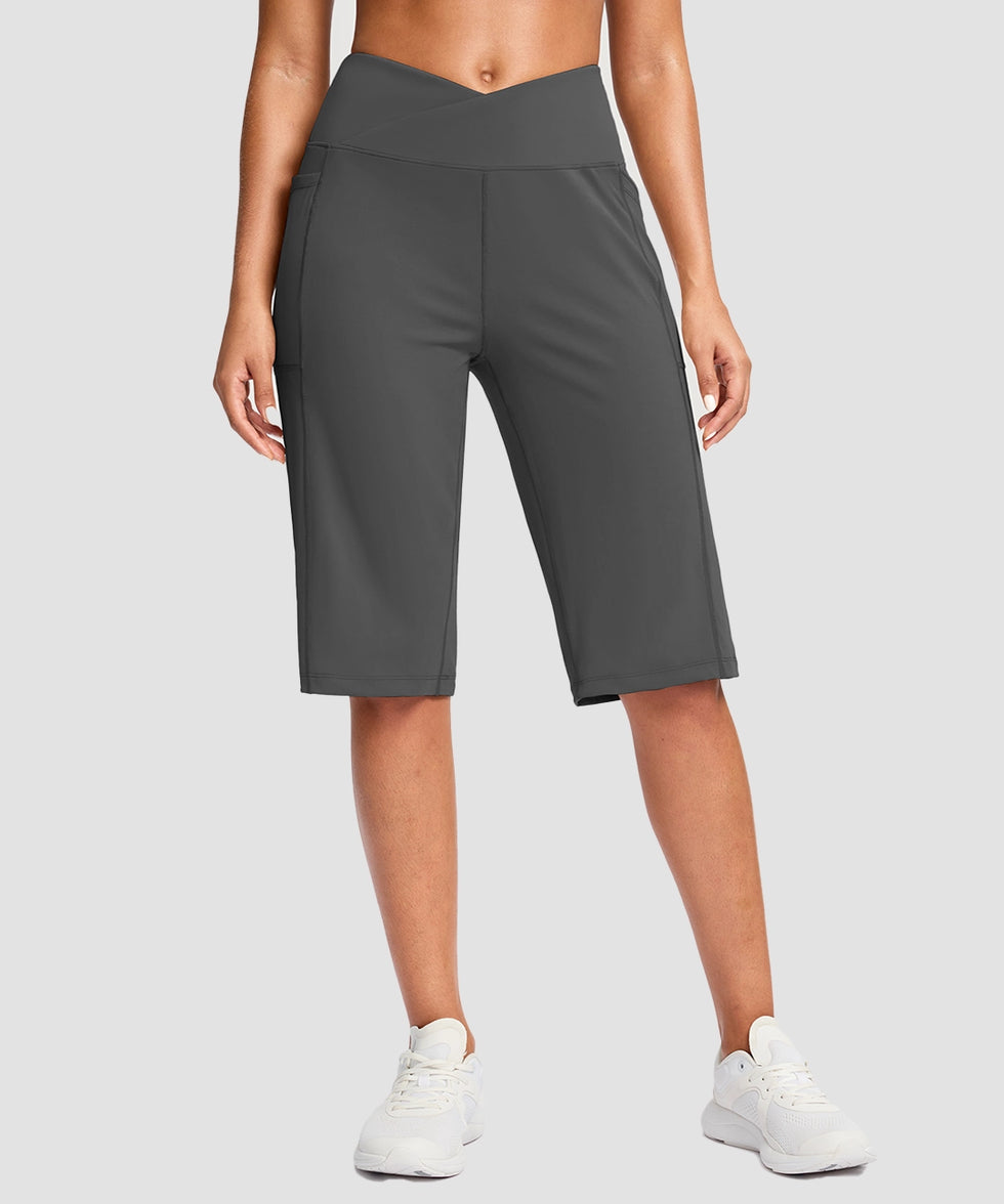 V-waist With Pockets Bermuda Short 14''