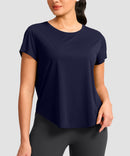 Cross-over Pleated Short Sleeve