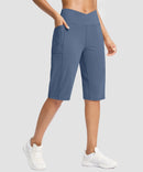 V-waist With Pockets Bermuda Short 14''