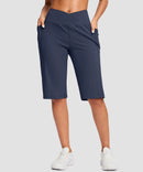 V-waist With Pockets Bermuda Short 14''