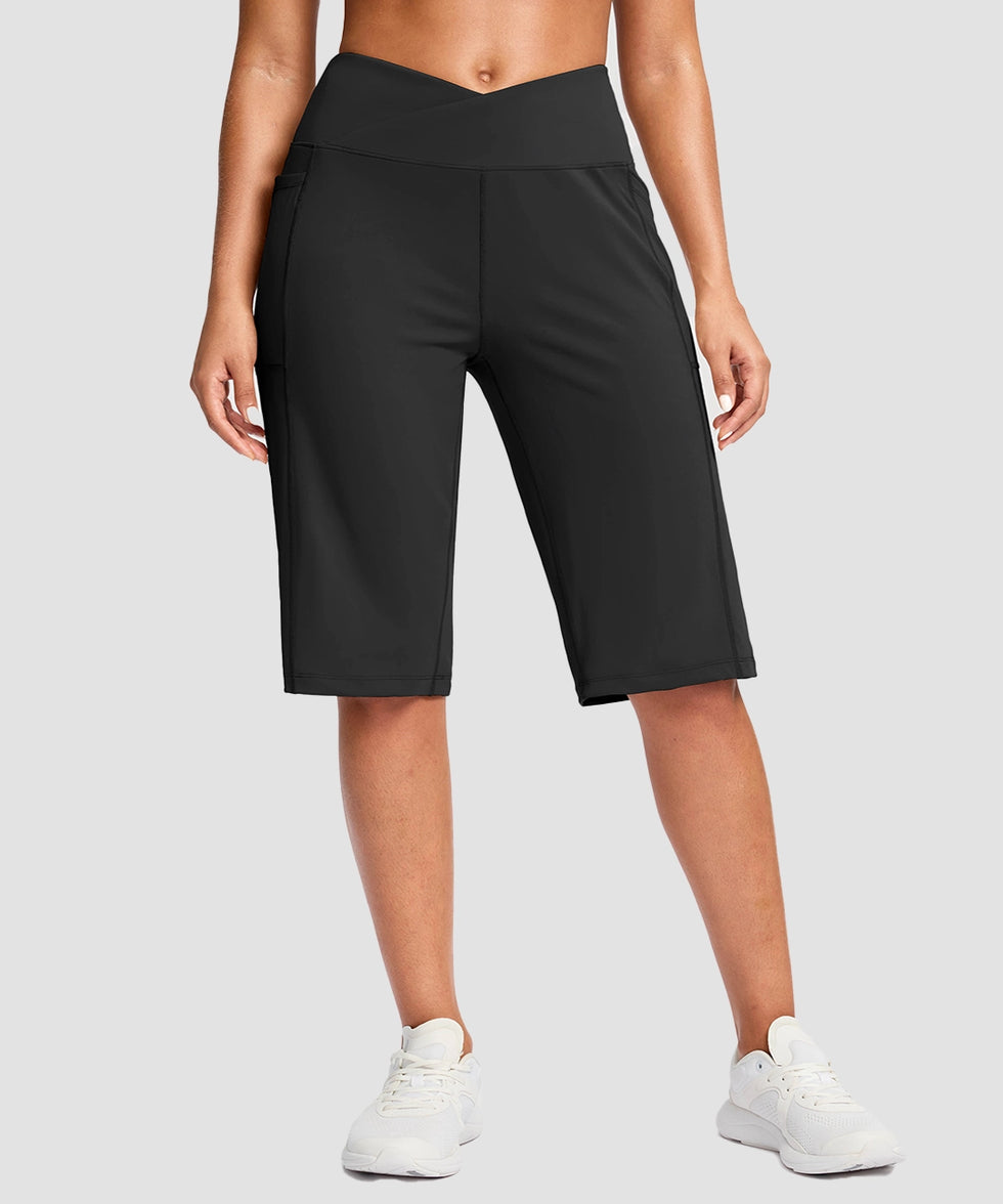 V-waist With Pockets Bermuda Short 14''