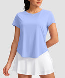 Cross-over Pleated Short Sleeve