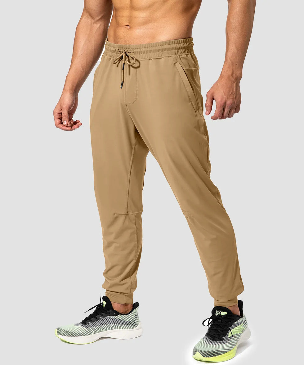 Mid-Waist Zipper Pockets Joggers