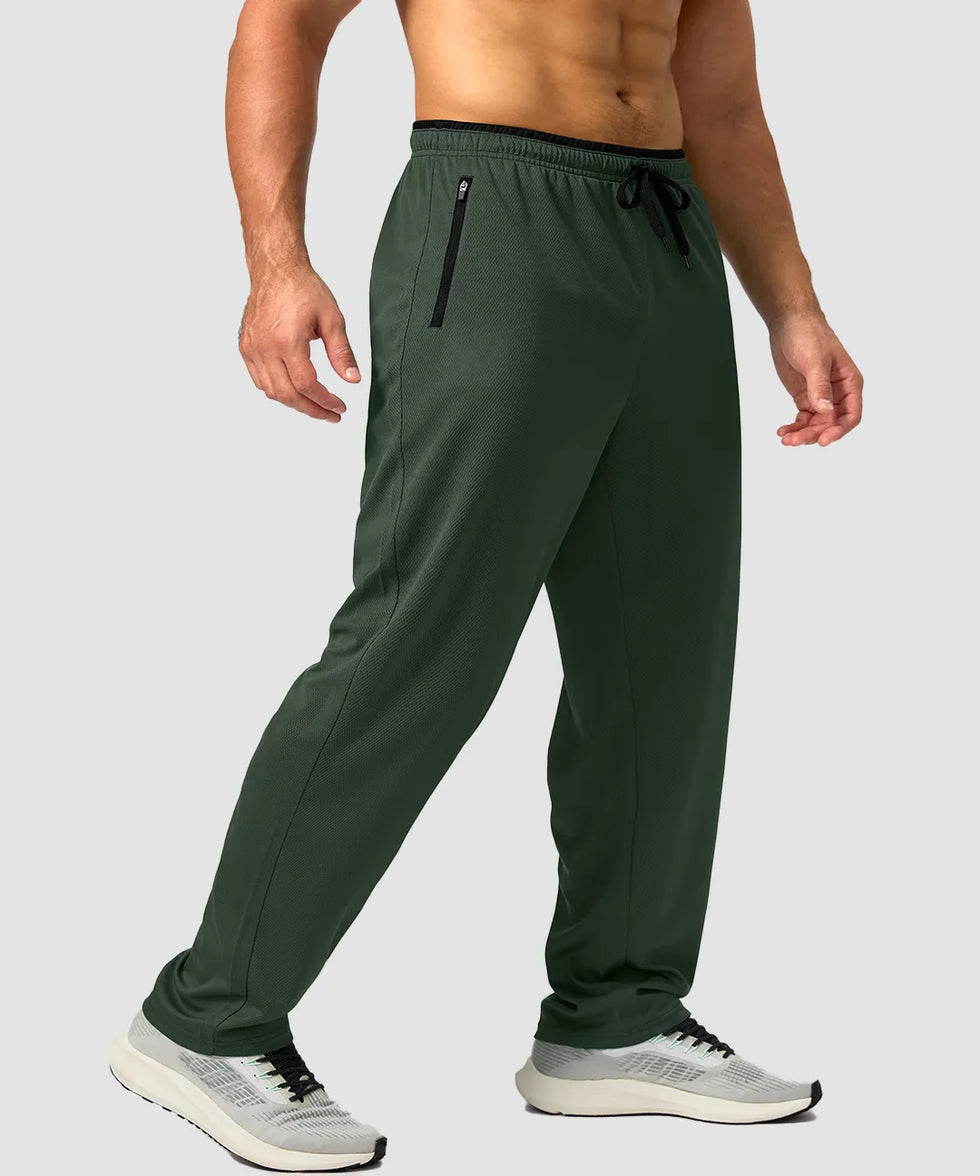 Mesh Zip Pockets Sweatpants