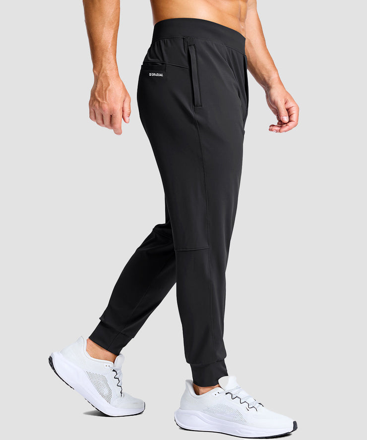 Slim Fit 3 Zipper Pockets Joggers