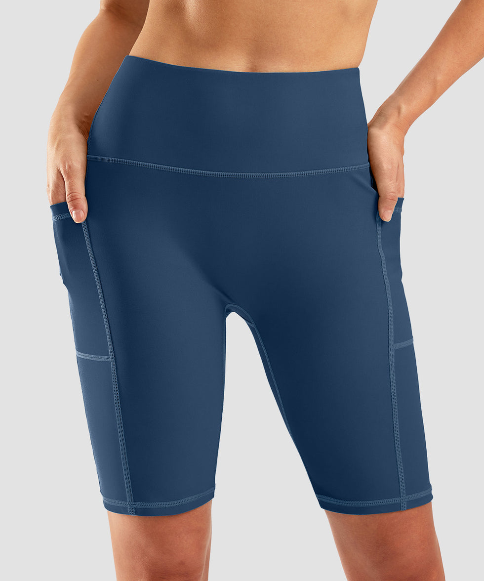 High Waist Pockets Lined Short 9''