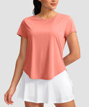 Cross-over Pleated Short Sleeve