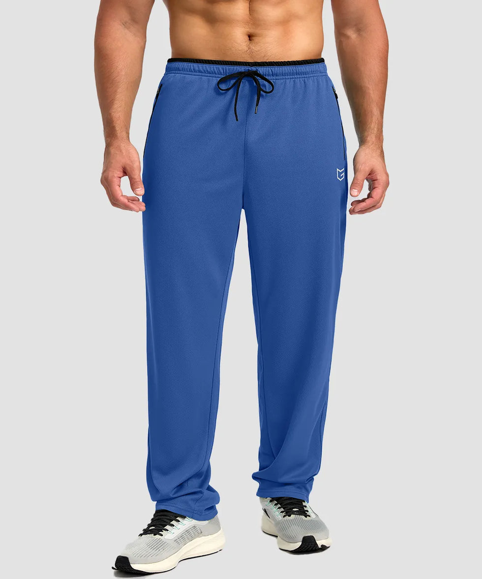 Mesh Zip Pockets Sweatpants