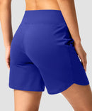 High Rise Pull-on Shorts 6''