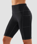 High Waist Pockets Lined Short 9''
