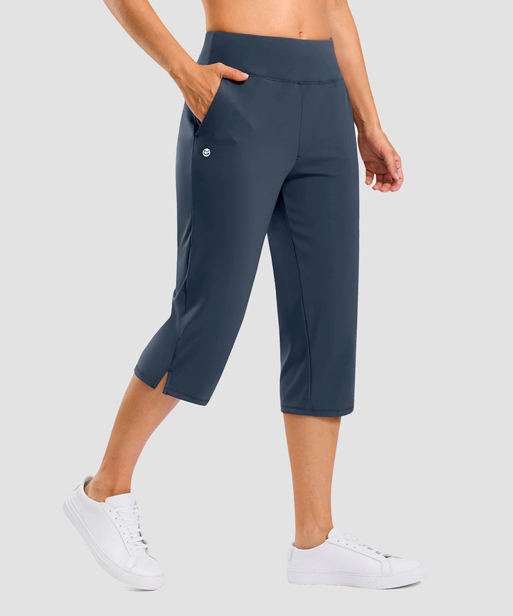 High Rise Golf Capri Pants