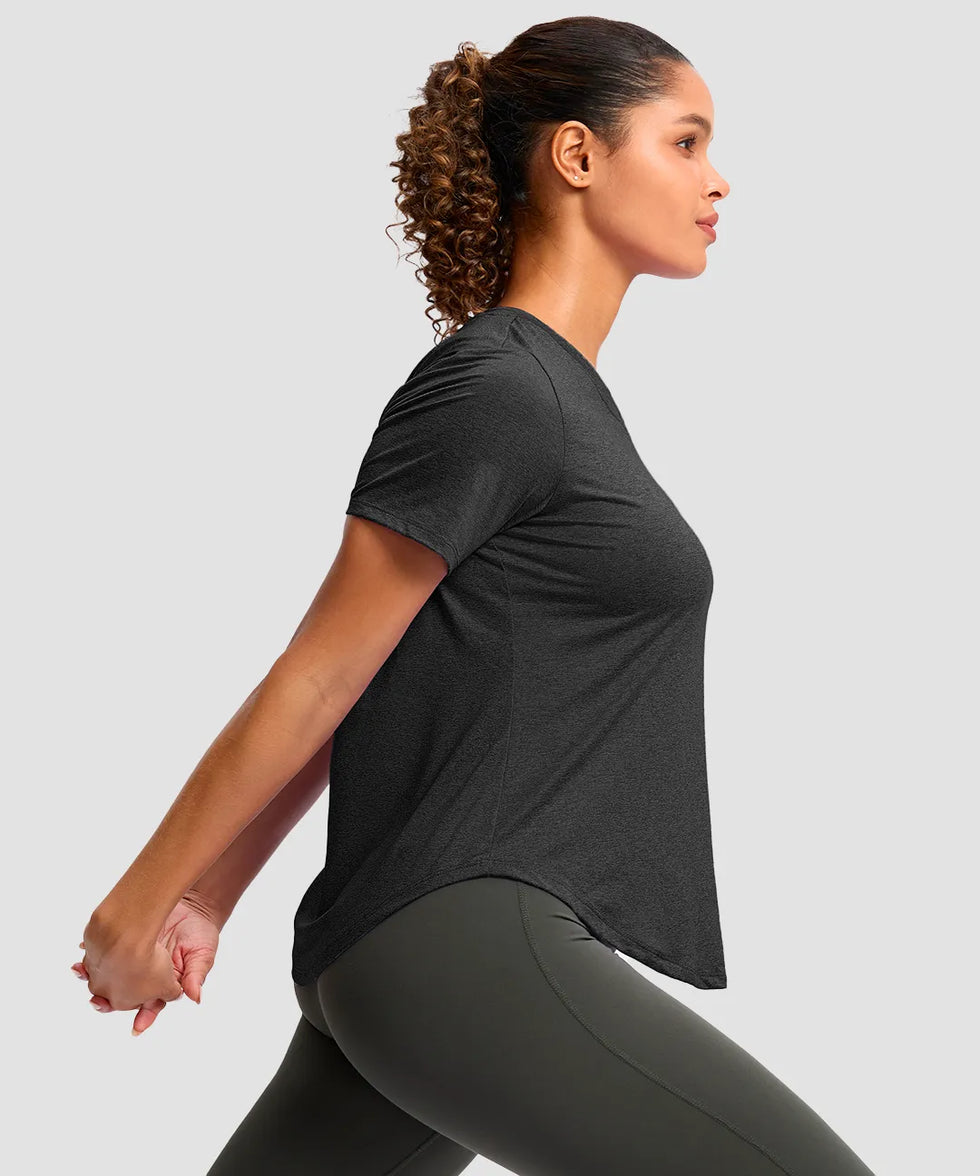 UV Protection V Neck Short Sleeve