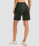 Flat High Waist Bermuda Short 9''