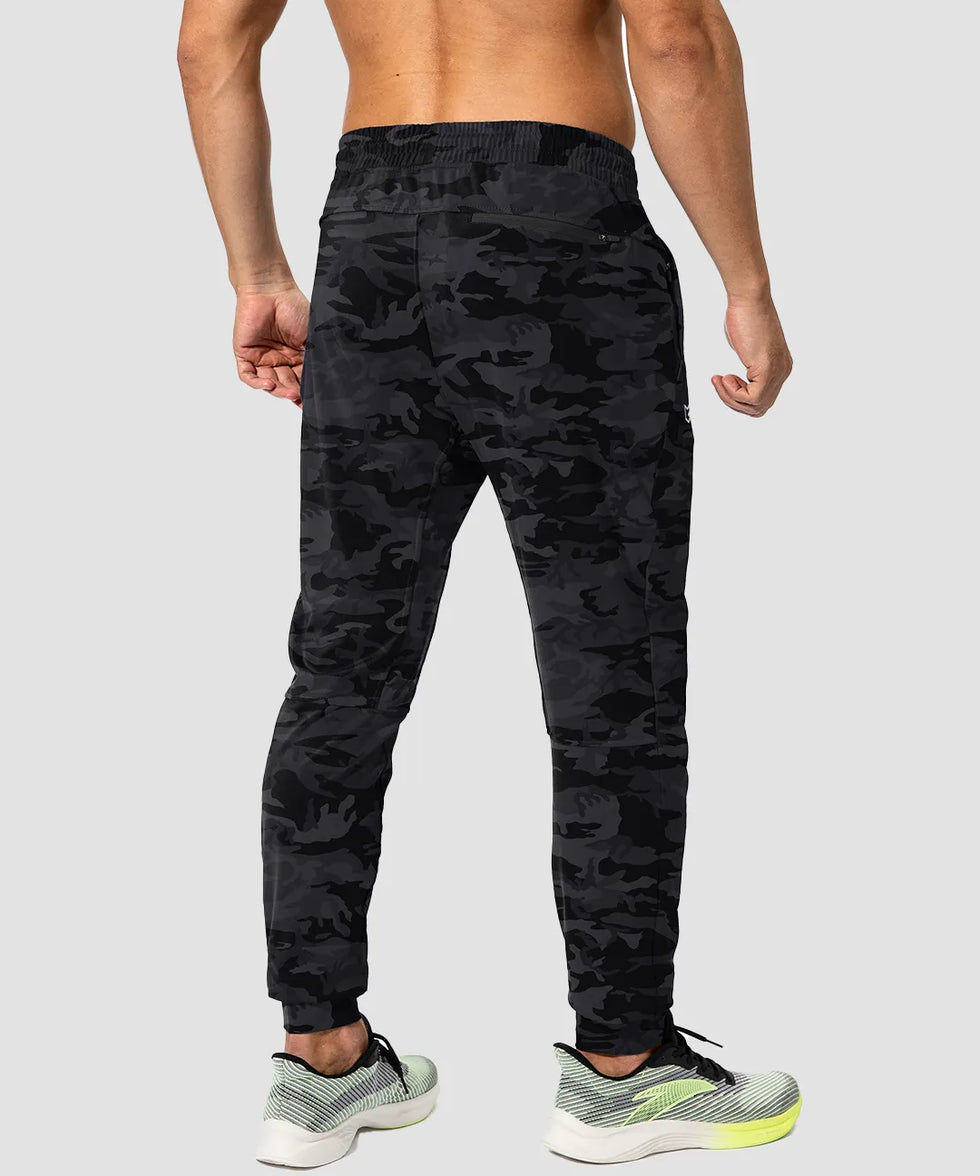 Mid-Waist Zipper Pockets Joggers